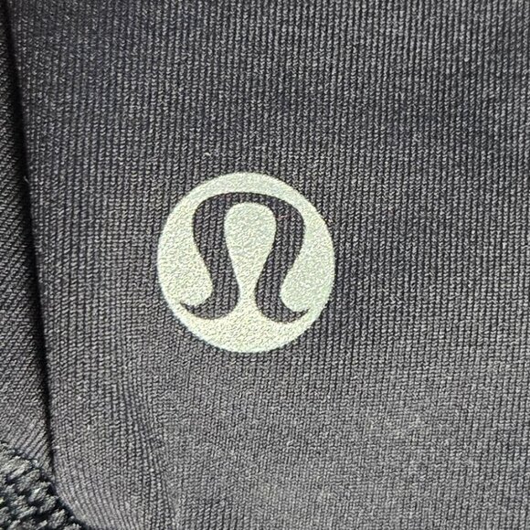 Lululemon Run: Pace Crop - 8 Black / Ocean Stripe Frond / Frond - Picture 5 of 6